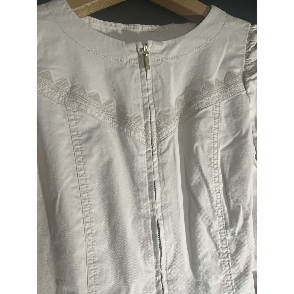 Anthropologie Tan Size 2 Knee Length Short Sleeve Dress - Picture 6 of 8